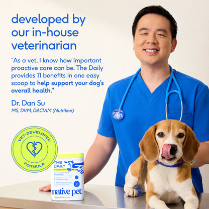 Native Pet The Daily Dog 11 in 1 Multivitamin Powder 60 Scoops