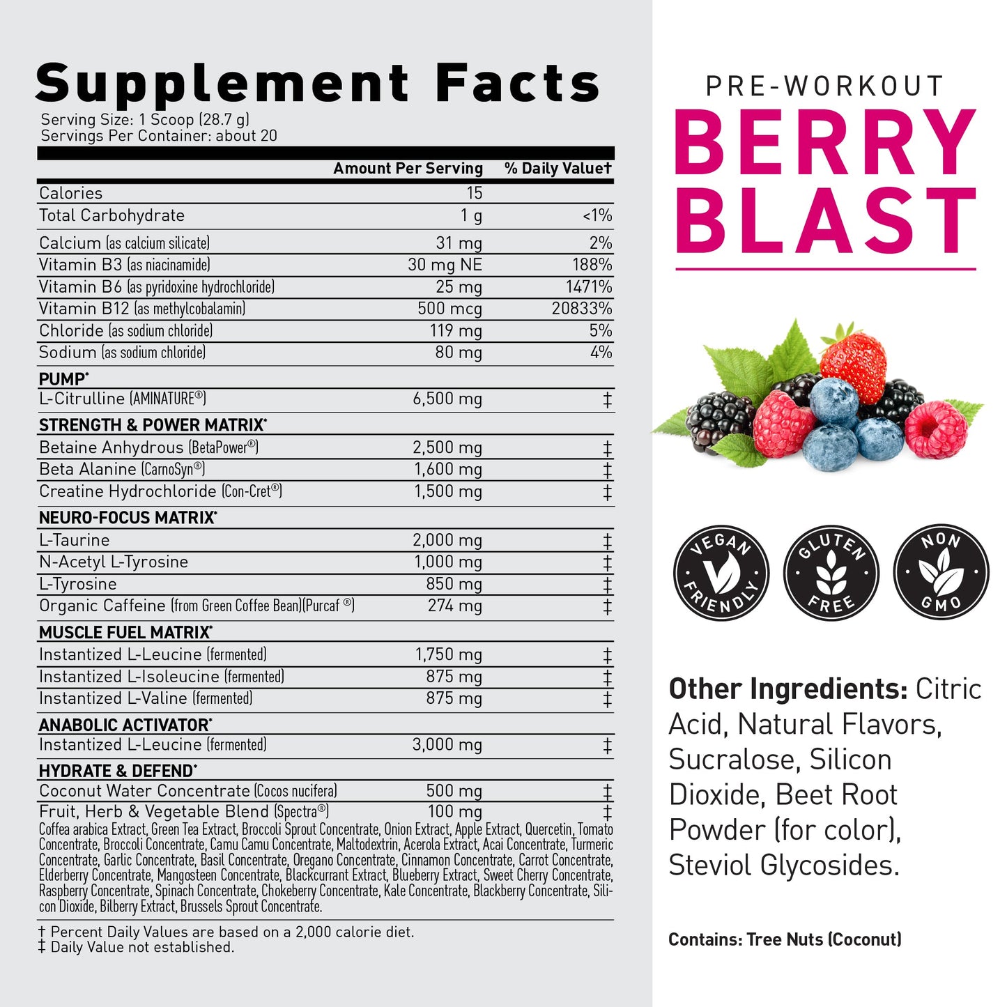 Kaged Original Pre Workout Powder 20 Servings