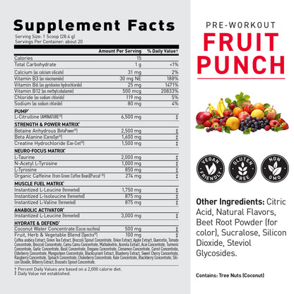 Kaged Original Pre Workout Powder 20 Servings