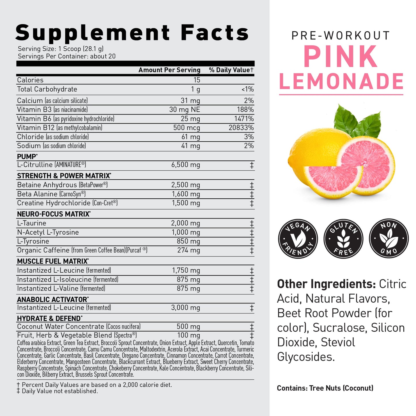 Kaged Original Pre Workout Powder 20 Servings