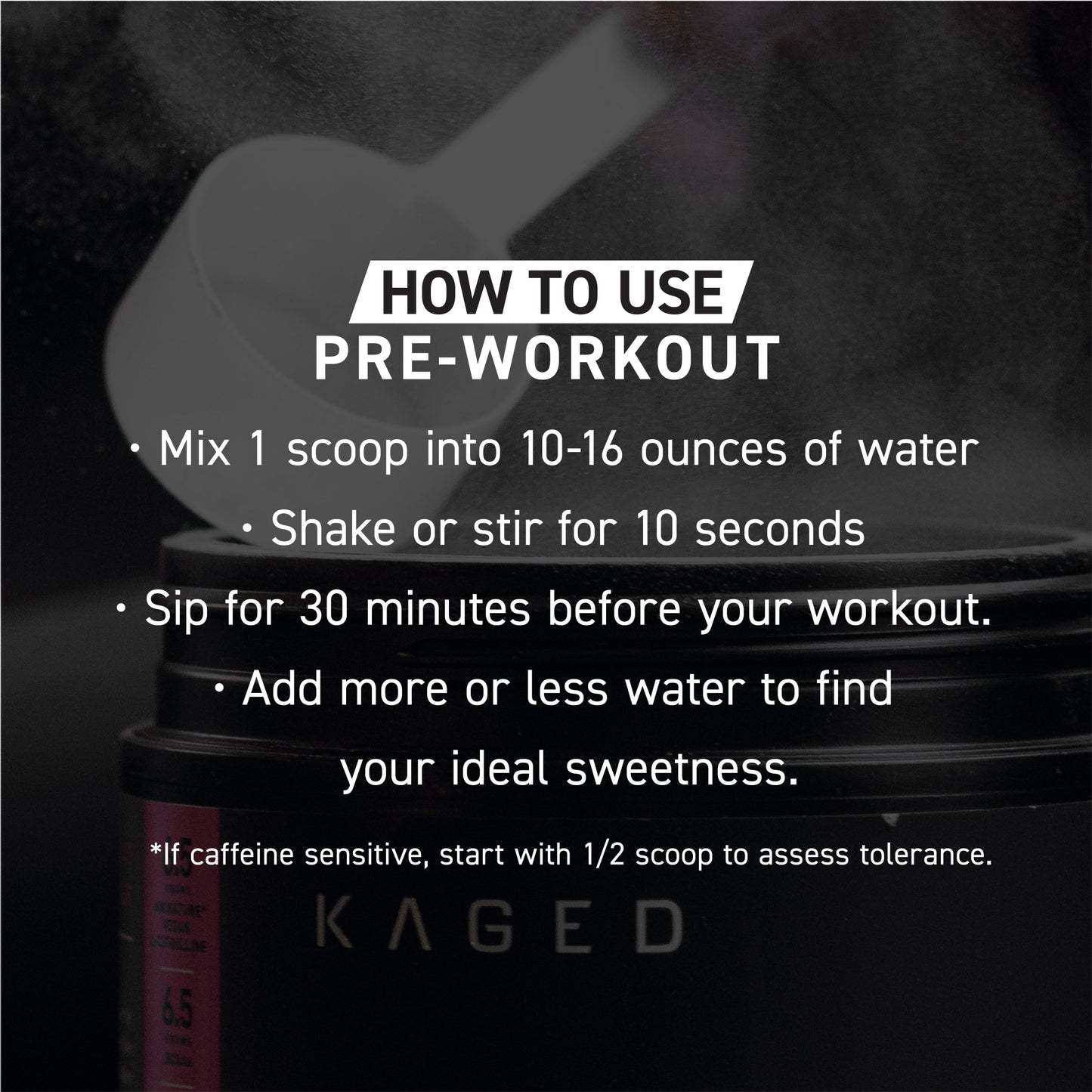 Kaged Original Pre Workout Powder 20 Servings