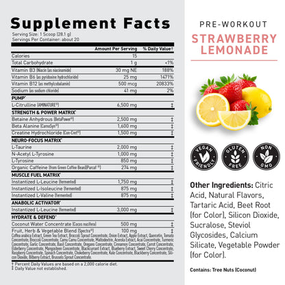 Kaged Original Pre Workout Powder 20 Servings